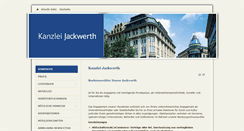 Desktop Screenshot of kanzlei-jackwerth.de