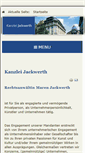Mobile Screenshot of kanzlei-jackwerth.de