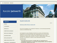 Tablet Screenshot of kanzlei-jackwerth.de